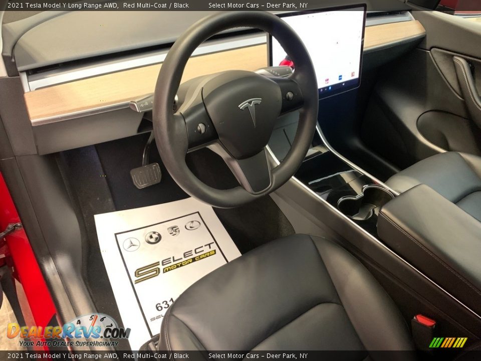 2021 Tesla Model Y Long Range AWD Red Multi-Coat / Black Photo #8