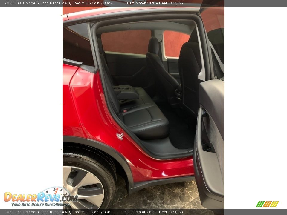 2021 Tesla Model Y Long Range AWD Red Multi-Coat / Black Photo #13