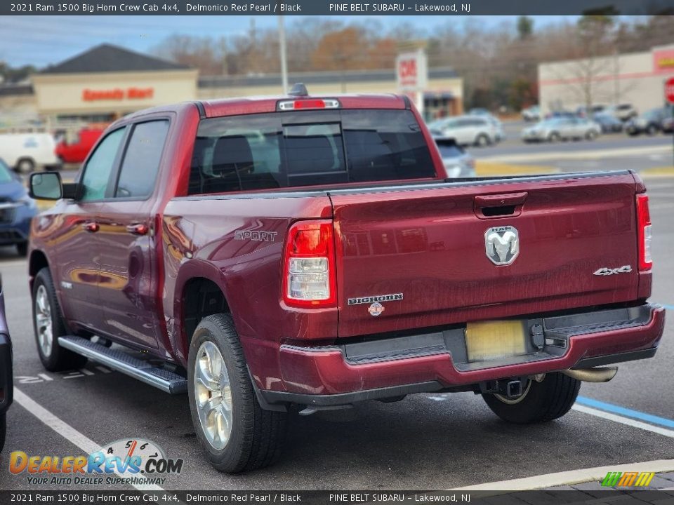 2021 Ram 1500 Big Horn Crew Cab 4x4 Delmonico Red Pearl / Black Photo #8