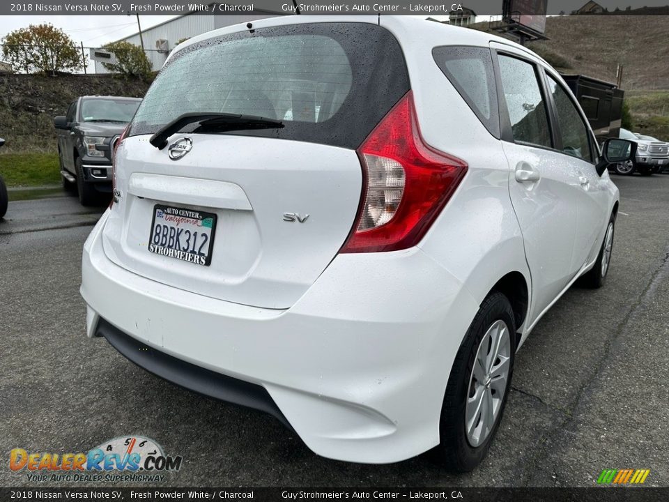 2018 Nissan Versa Note SV Fresh Powder White / Charcoal Photo #6