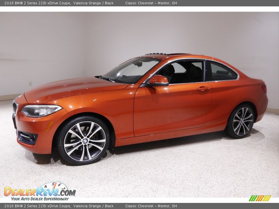 2016 BMW 2 Series 228i xDrive Coupe Valencia Orange / Black Photo #3