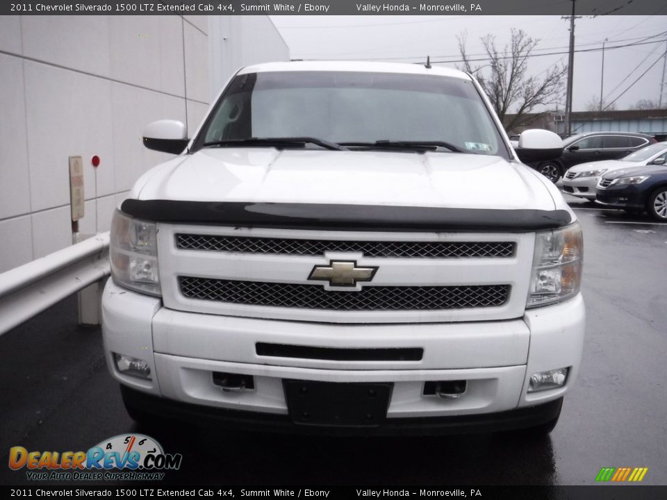 2011 Chevrolet Silverado 1500 LTZ Extended Cab 4x4 Summit White / Ebony Photo #6