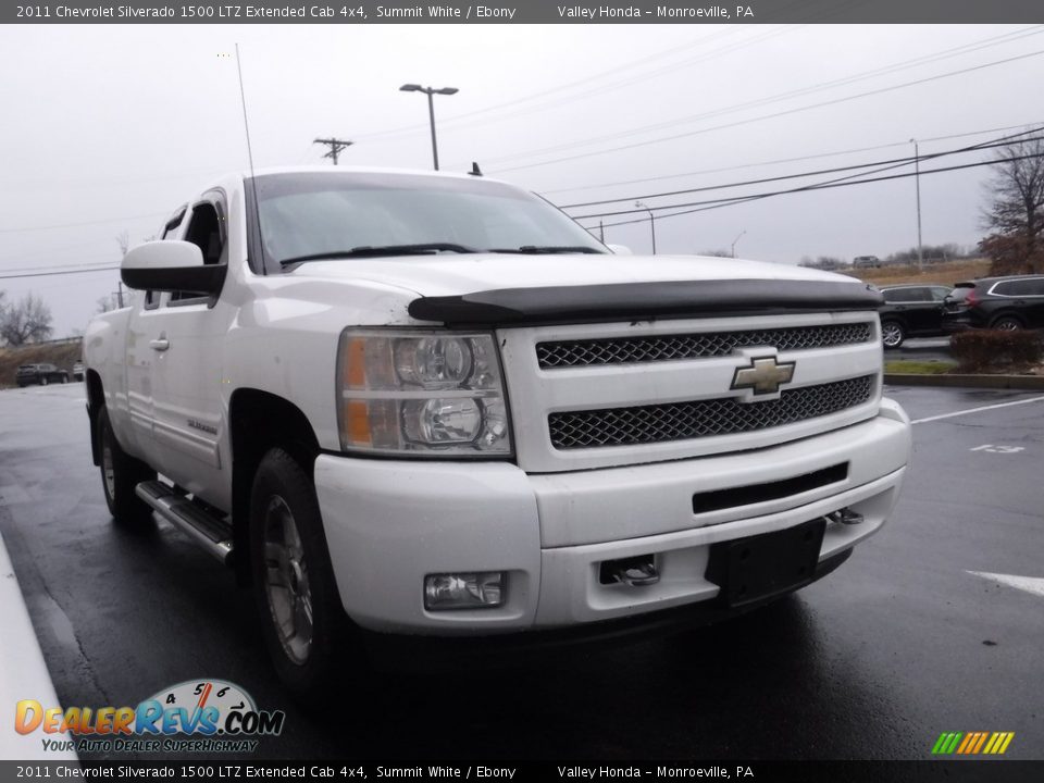 2011 Chevrolet Silverado 1500 LTZ Extended Cab 4x4 Summit White / Ebony Photo #7