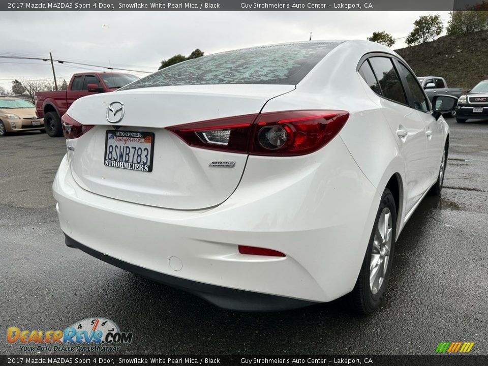 2017 Mazda MAZDA3 Sport 4 Door Snowflake White Pearl Mica / Black Photo #6