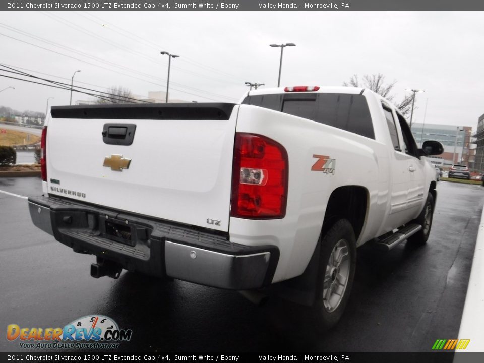 2011 Chevrolet Silverado 1500 LTZ Extended Cab 4x4 Summit White / Ebony Photo #9