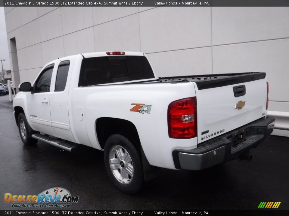 2011 Chevrolet Silverado 1500 LTZ Extended Cab 4x4 Summit White / Ebony Photo #11