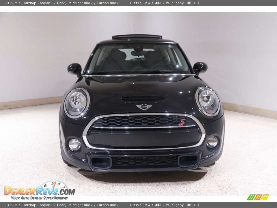 2019 Mini Hardtop Cooper S 2 Door Midnight Black / Carbon Black Photo #2