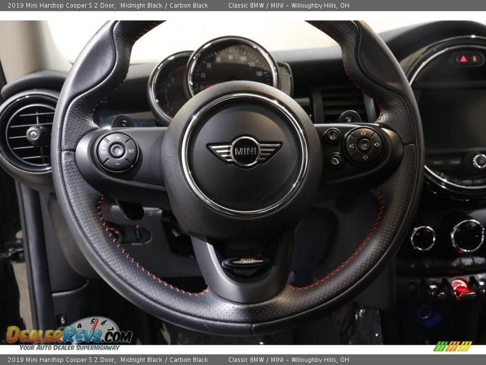 2019 Mini Hardtop Cooper S 2 Door Midnight Black / Carbon Black Photo #7