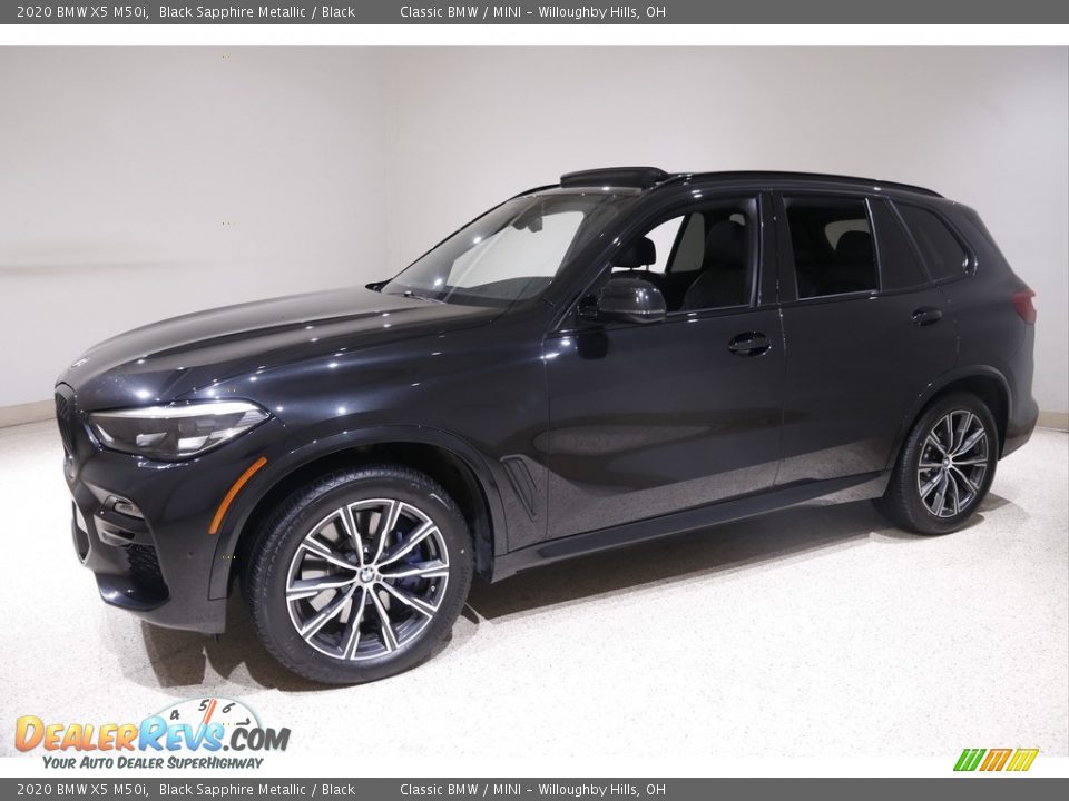 2020 BMW X5 M50i Black Sapphire Metallic / Black Photo #3