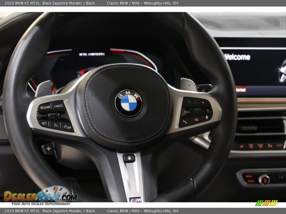 2020 BMW X5 M50i Black Sapphire Metallic / Black Photo #7