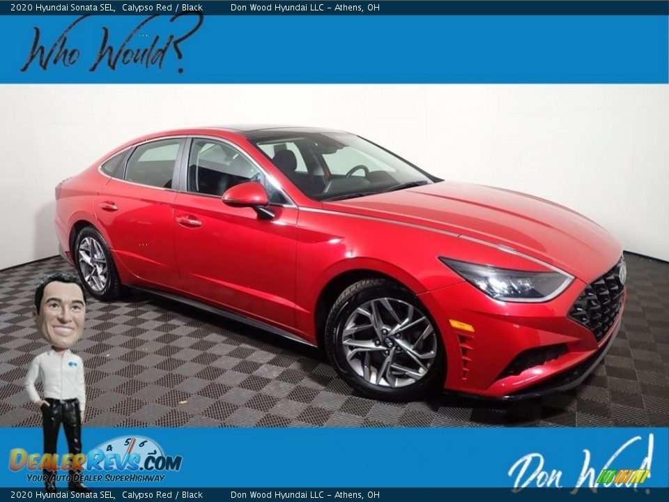2020 Hyundai Sonata SEL Calypso Red / Black Photo #1