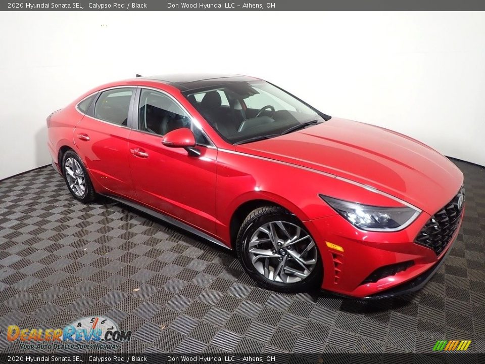 2020 Hyundai Sonata SEL Calypso Red / Black Photo #4