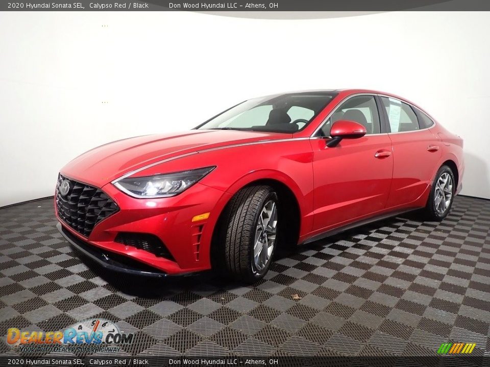 2020 Hyundai Sonata SEL Calypso Red / Black Photo #9
