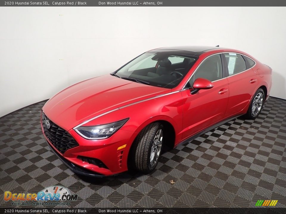 2020 Hyundai Sonata SEL Calypso Red / Black Photo #10