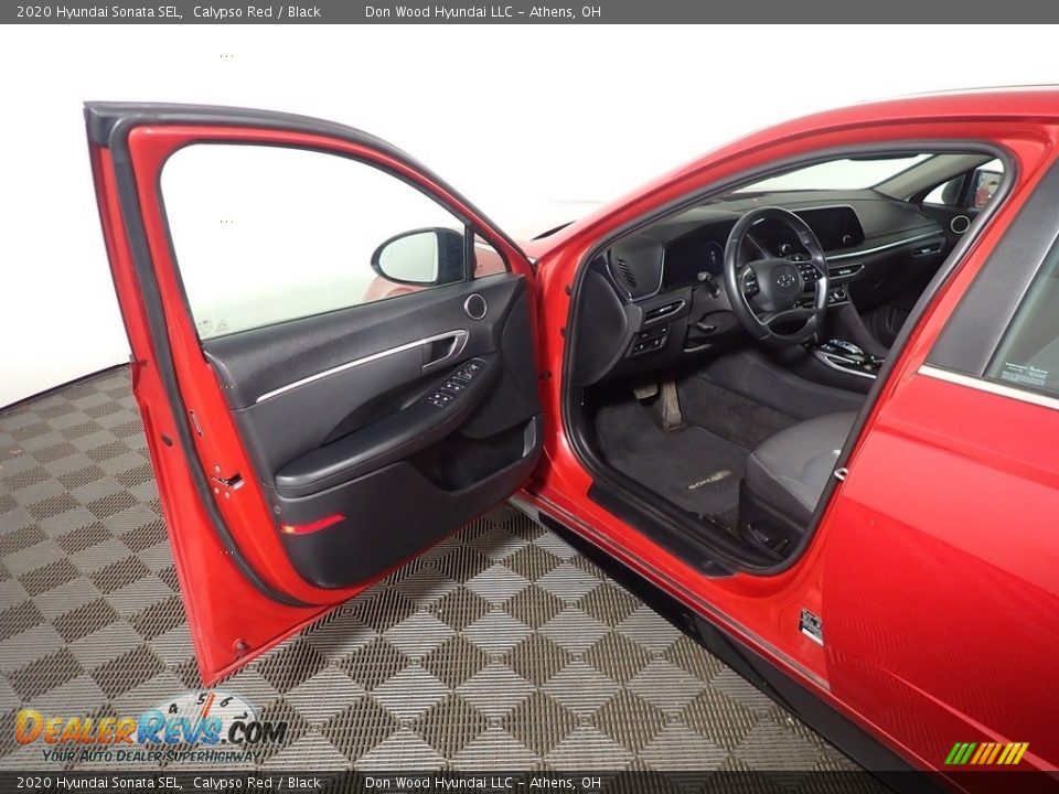 2020 Hyundai Sonata SEL Calypso Red / Black Photo #19