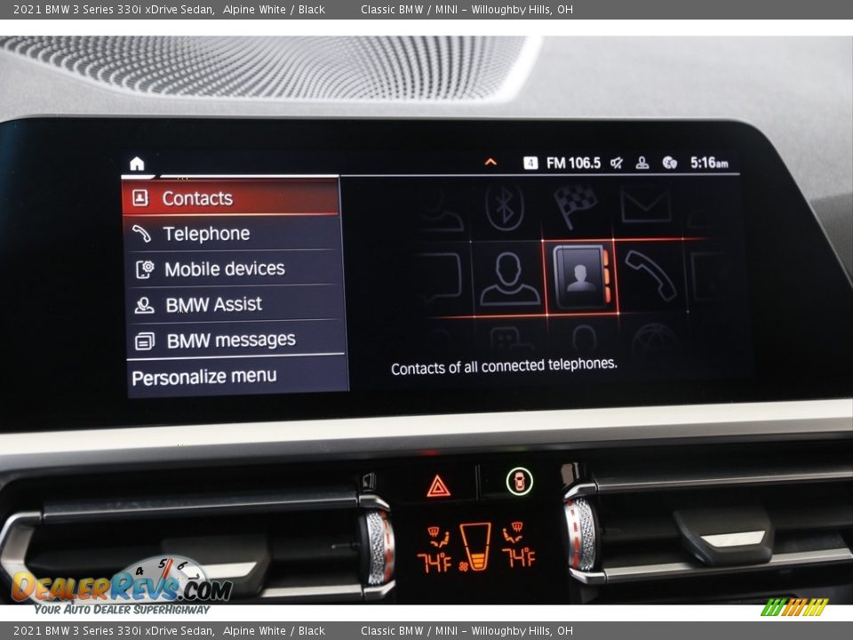 Controls of 2021 BMW 3 Series 330i xDrive Sedan Photo #12
