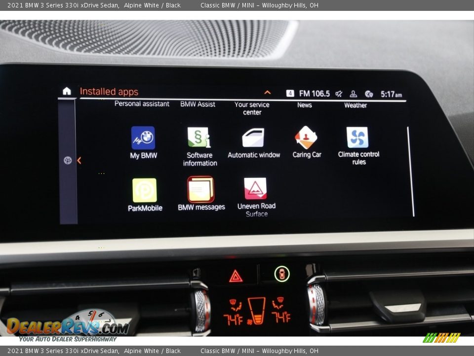 Controls of 2021 BMW 3 Series 330i xDrive Sedan Photo #14