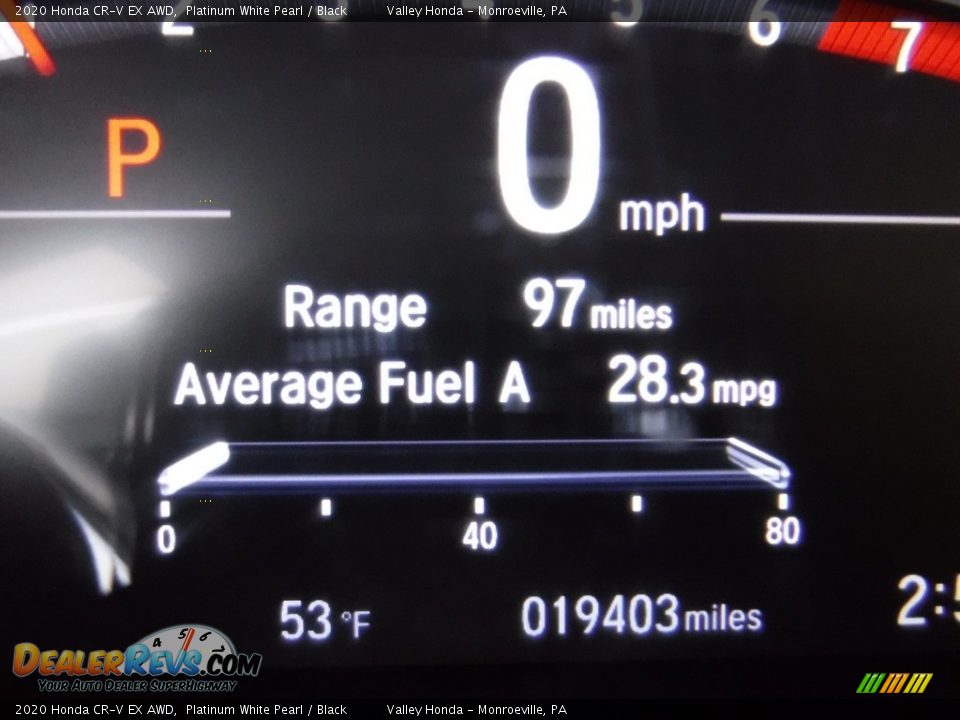 2020 Honda CR-V EX AWD Platinum White Pearl / Black Photo #34