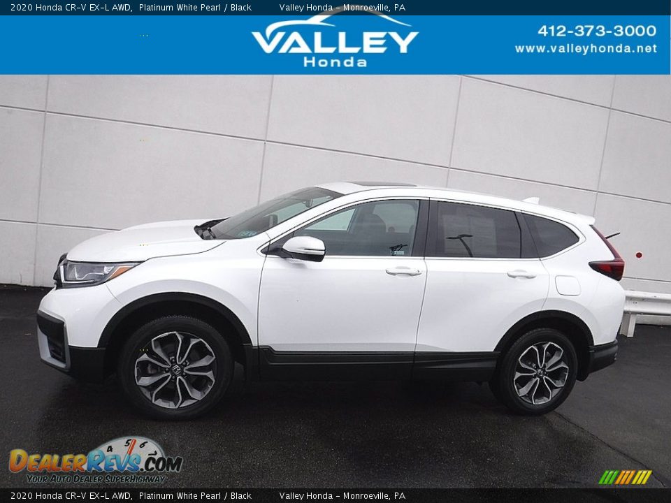2020 Honda CR-V EX-L AWD Platinum White Pearl / Black Photo #2