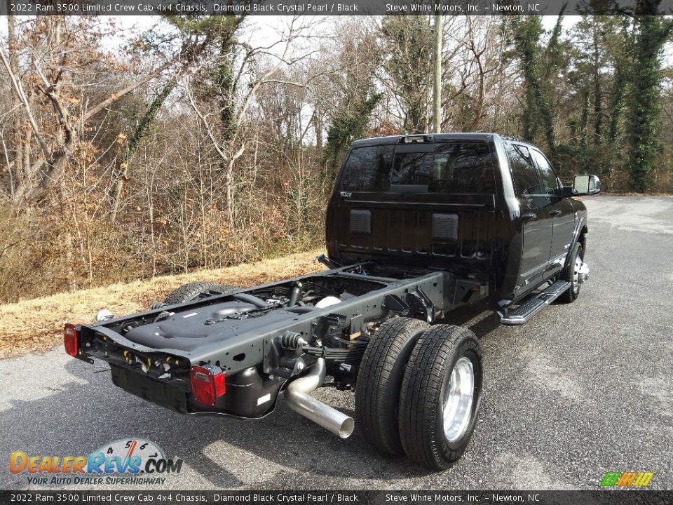 2022 Ram 3500 Limited Crew Cab 4x4 Chassis Diamond Black Crystal Pearl / Black Photo #6