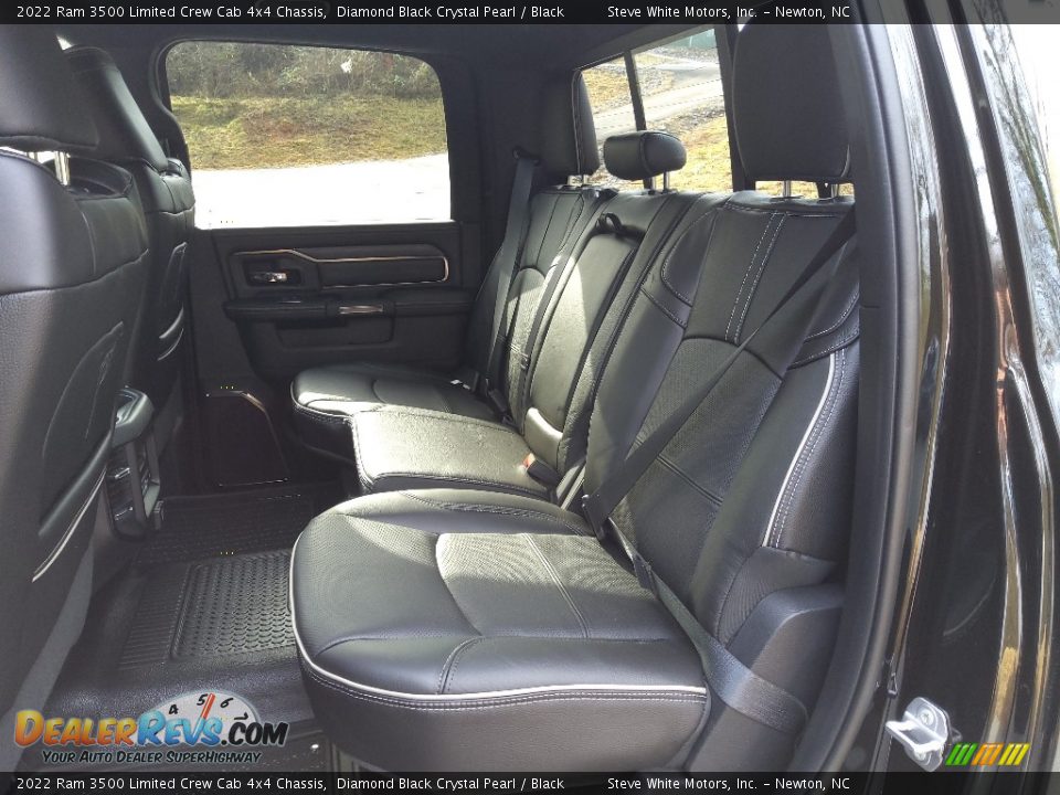 Rear Seat of 2022 Ram 3500 Limited Crew Cab 4x4 Chassis Photo #13