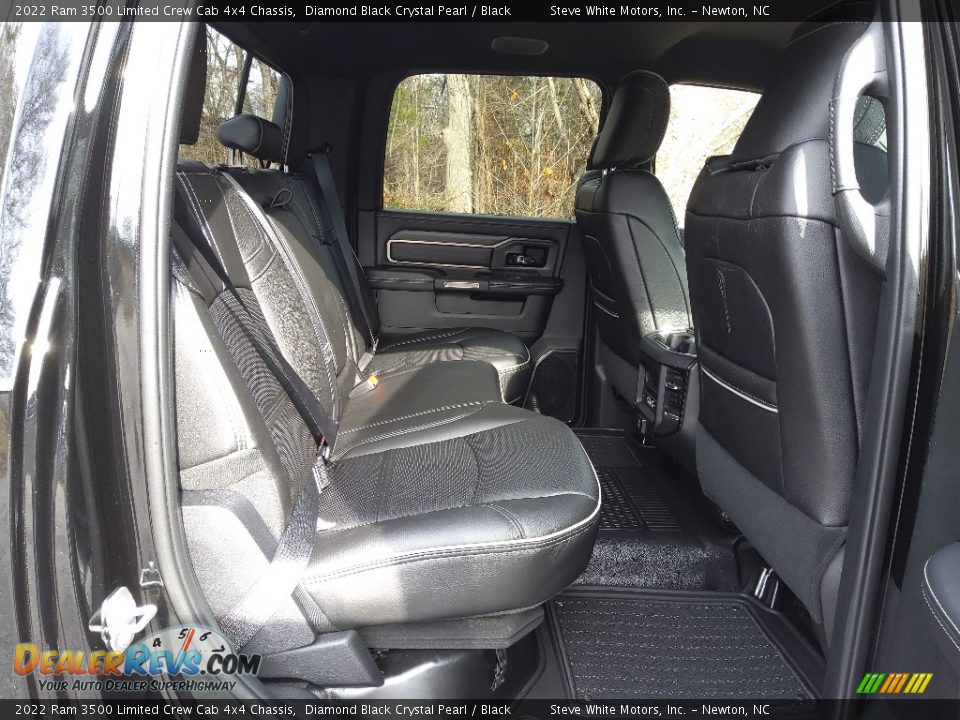 Rear Seat of 2022 Ram 3500 Limited Crew Cab 4x4 Chassis Photo #16