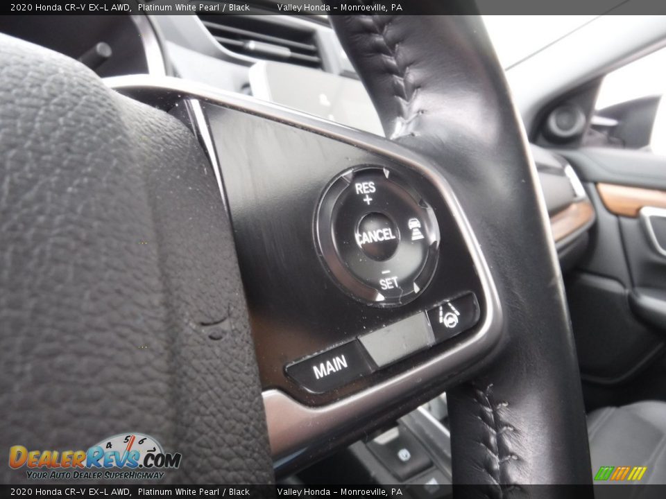 2020 Honda CR-V EX-L AWD Platinum White Pearl / Black Photo #25