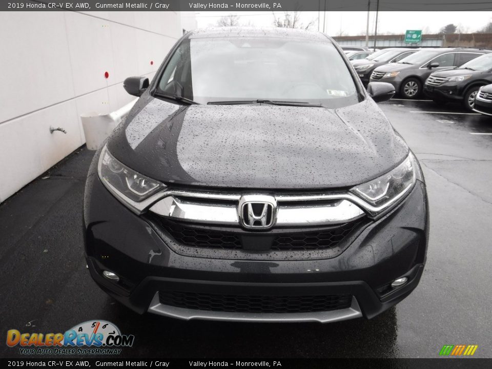 2019 Honda CR-V EX AWD Gunmetal Metallic / Gray Photo #5