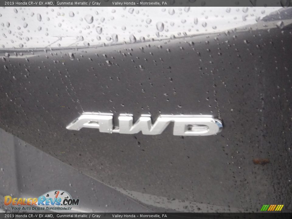 2019 Honda CR-V EX AWD Gunmetal Metallic / Gray Photo #8