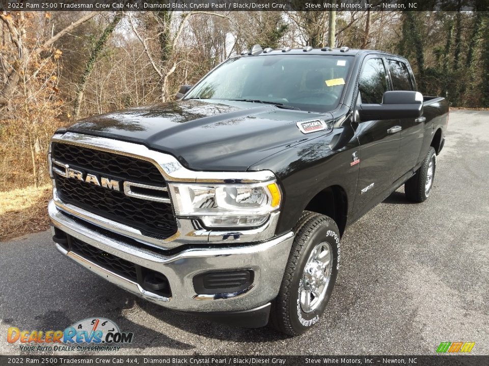 2022 Ram 2500 Tradesman Crew Cab 4x4 Diamond Black Crystal Pearl / Black/Diesel Gray Photo #2