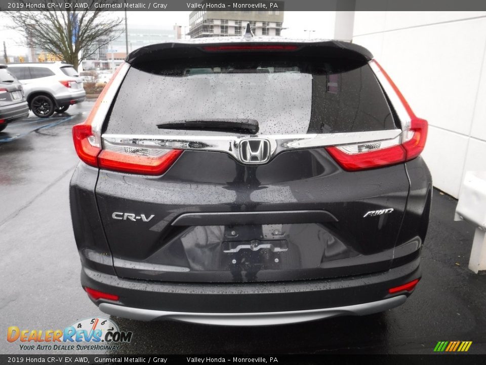 2019 Honda CR-V EX AWD Gunmetal Metallic / Gray Photo #9