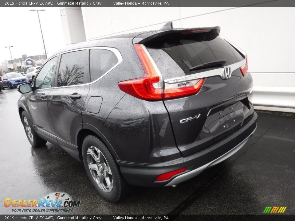 2019 Honda CR-V EX AWD Gunmetal Metallic / Gray Photo #10