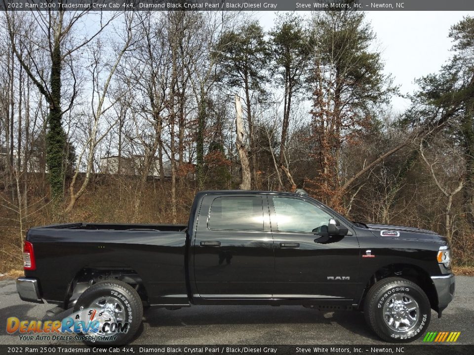 2022 Ram 2500 Tradesman Crew Cab 4x4 Diamond Black Crystal Pearl / Black/Diesel Gray Photo #5