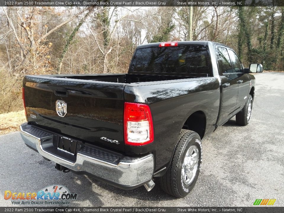 2022 Ram 2500 Tradesman Crew Cab 4x4 Diamond Black Crystal Pearl / Black/Diesel Gray Photo #6