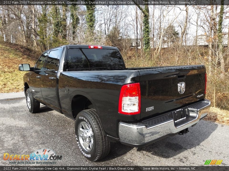 2022 Ram 2500 Tradesman Crew Cab 4x4 Diamond Black Crystal Pearl / Black/Diesel Gray Photo #9