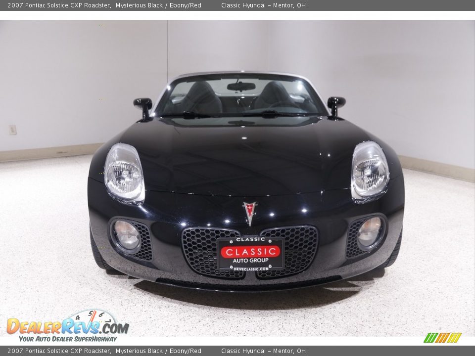 2007 Pontiac Solstice GXP Roadster Mysterious Black / Ebony/Red Photo #3