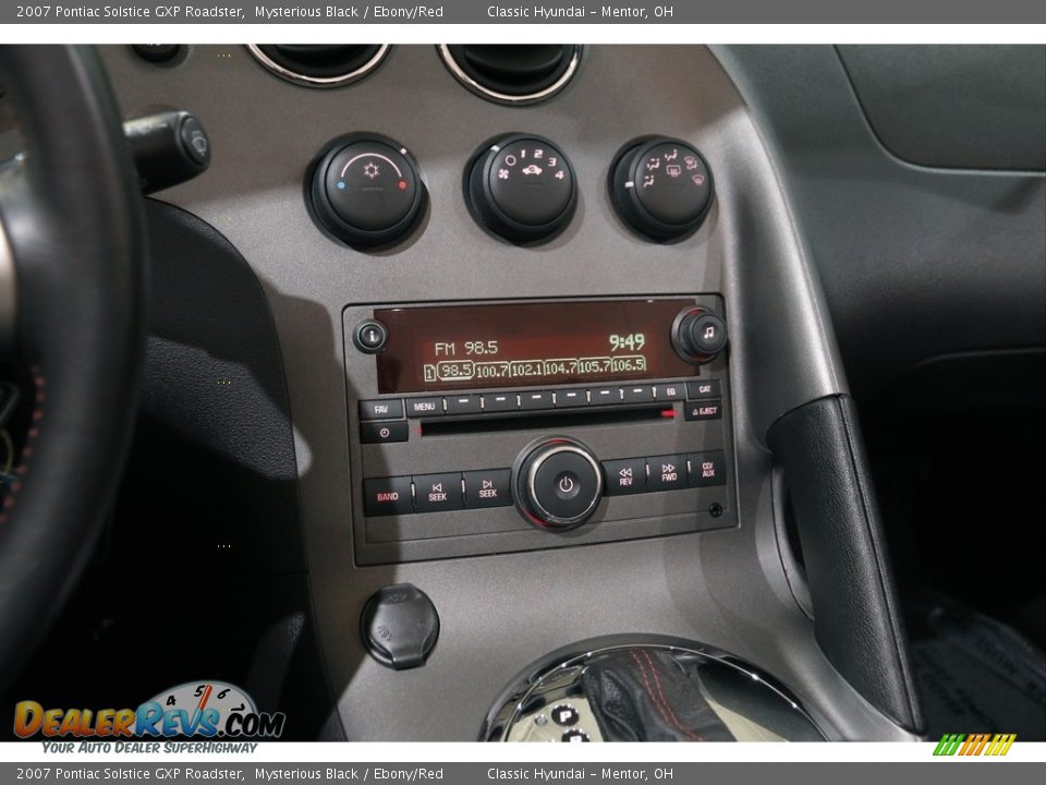 2007 Pontiac Solstice GXP Roadster Mysterious Black / Ebony/Red Photo #10