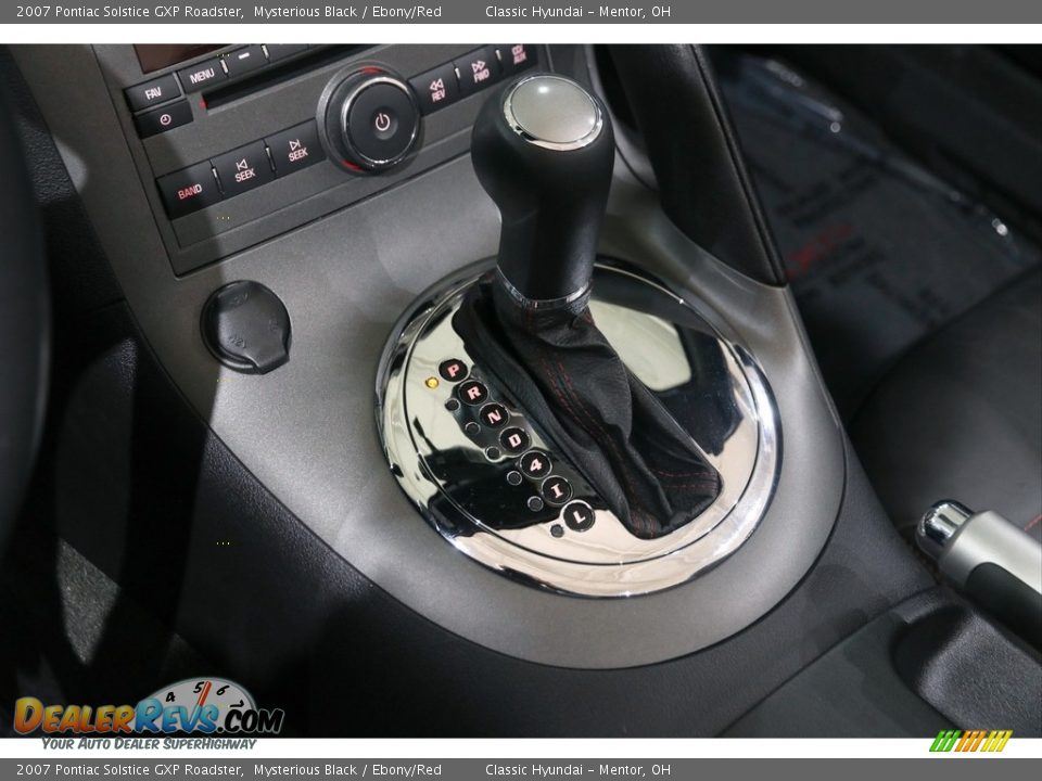 2007 Pontiac Solstice GXP Roadster Mysterious Black / Ebony/Red Photo #11