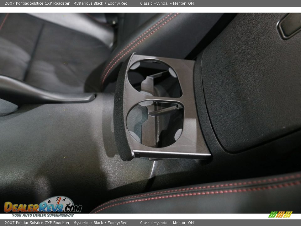 2007 Pontiac Solstice GXP Roadster Mysterious Black / Ebony/Red Photo #13