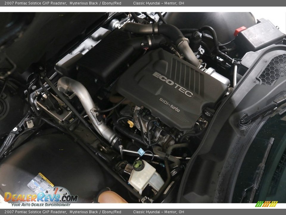 2007 Pontiac Solstice GXP Roadster Mysterious Black / Ebony/Red Photo #17