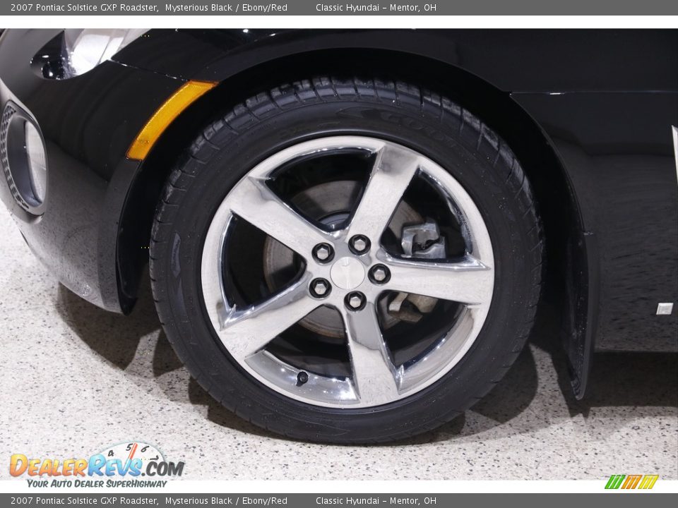 2007 Pontiac Solstice GXP Roadster Mysterious Black / Ebony/Red Photo #18