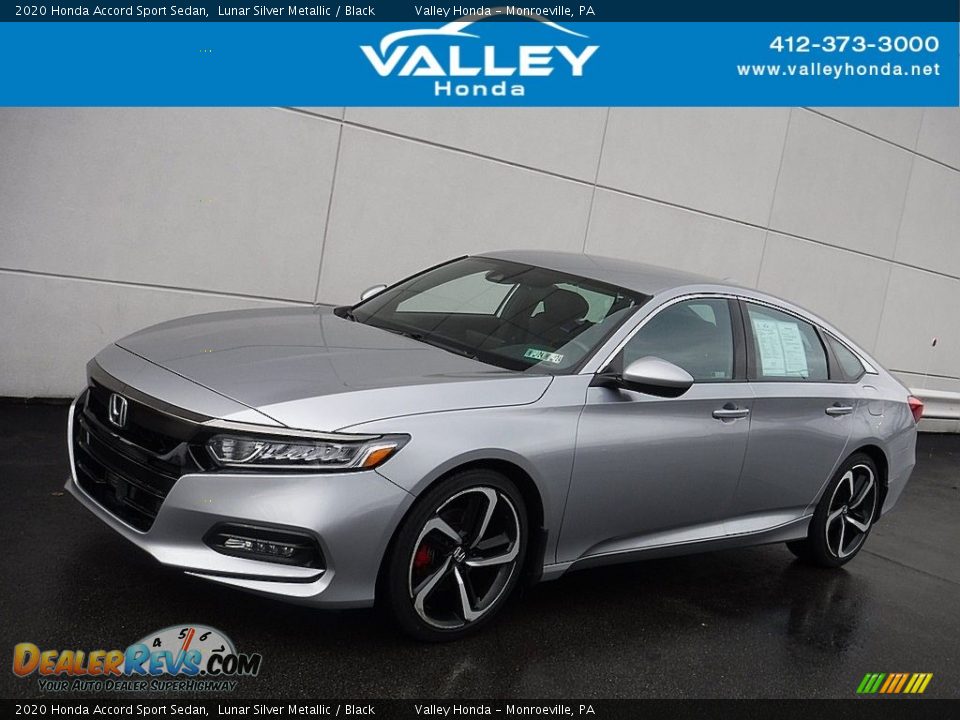 2020 Honda Accord Sport Sedan Lunar Silver Metallic / Black Photo #1