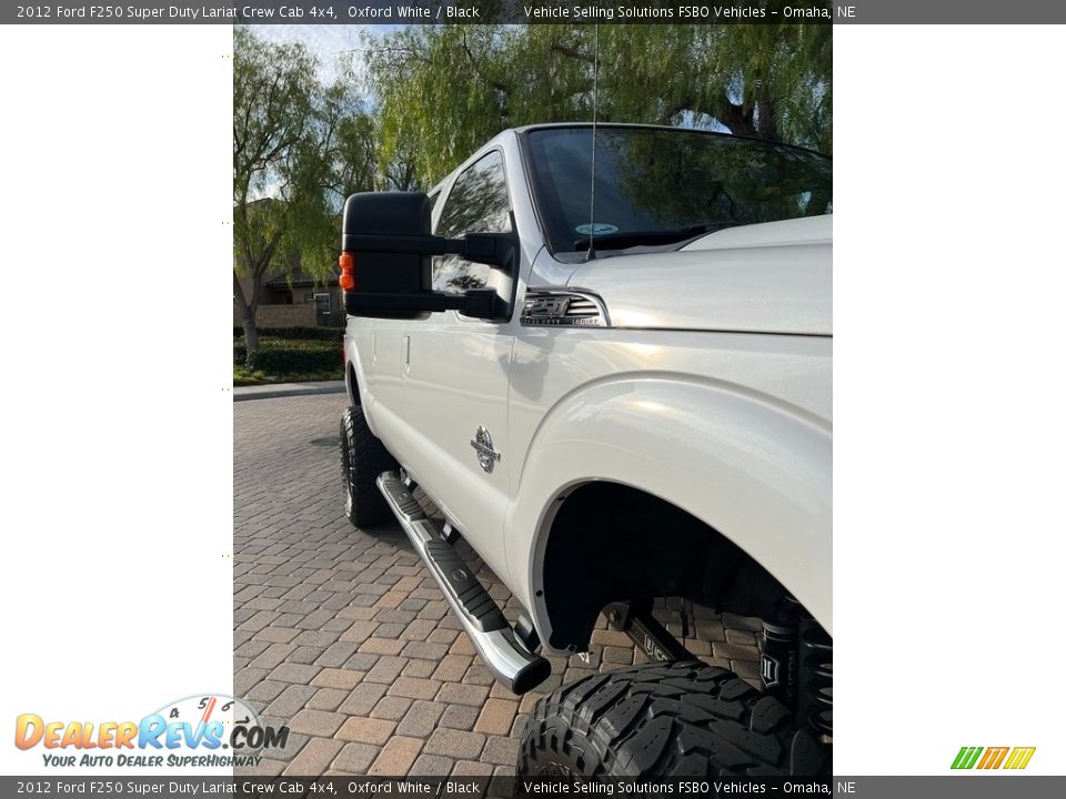 2012 Ford F250 Super Duty Lariat Crew Cab 4x4 Oxford White / Black Photo #4