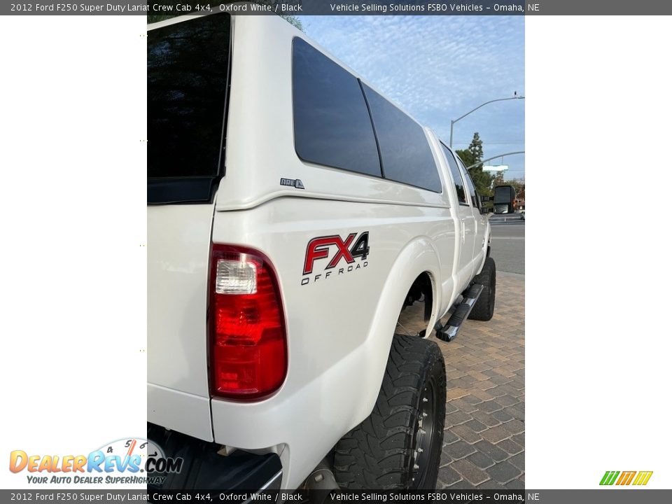 2012 Ford F250 Super Duty Lariat Crew Cab 4x4 Oxford White / Black Photo #5