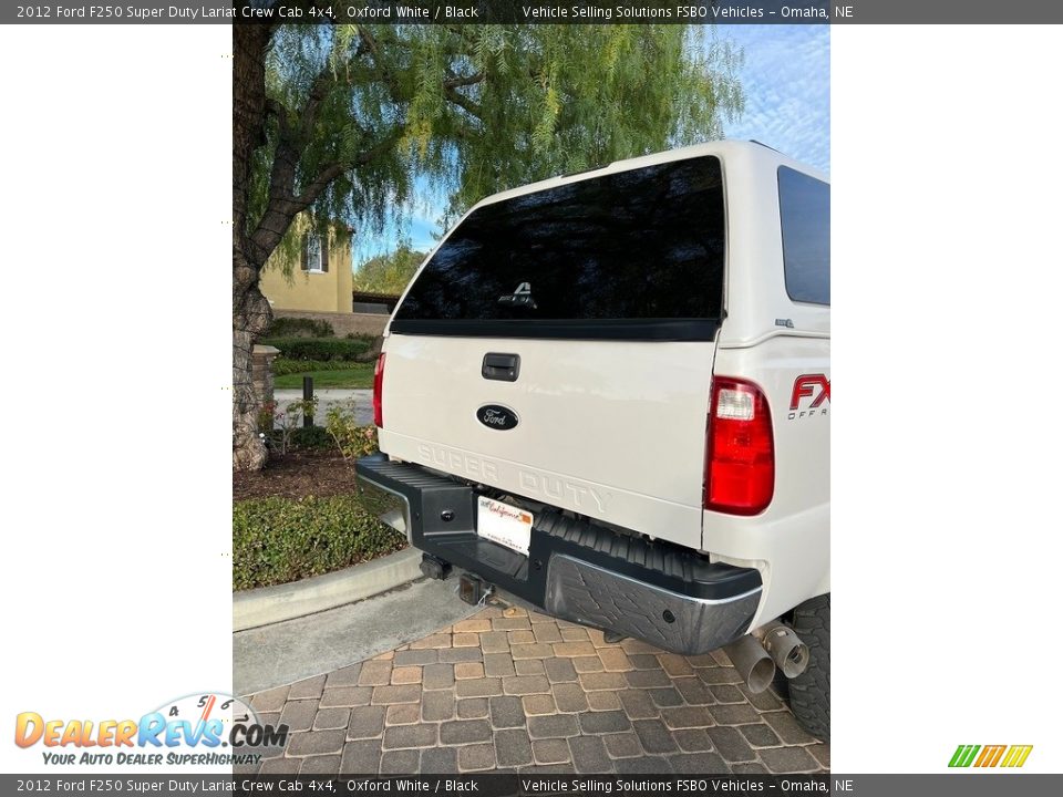 2012 Ford F250 Super Duty Lariat Crew Cab 4x4 Oxford White / Black Photo #7