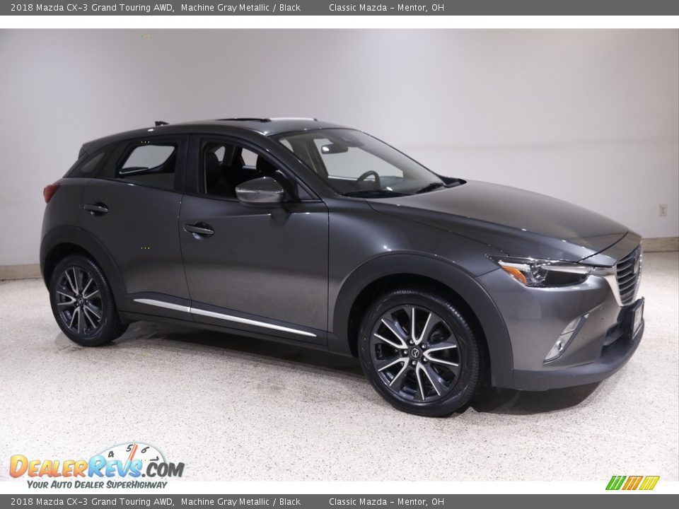 2018 Mazda CX-3 Grand Touring AWD Machine Gray Metallic / Black Photo #1