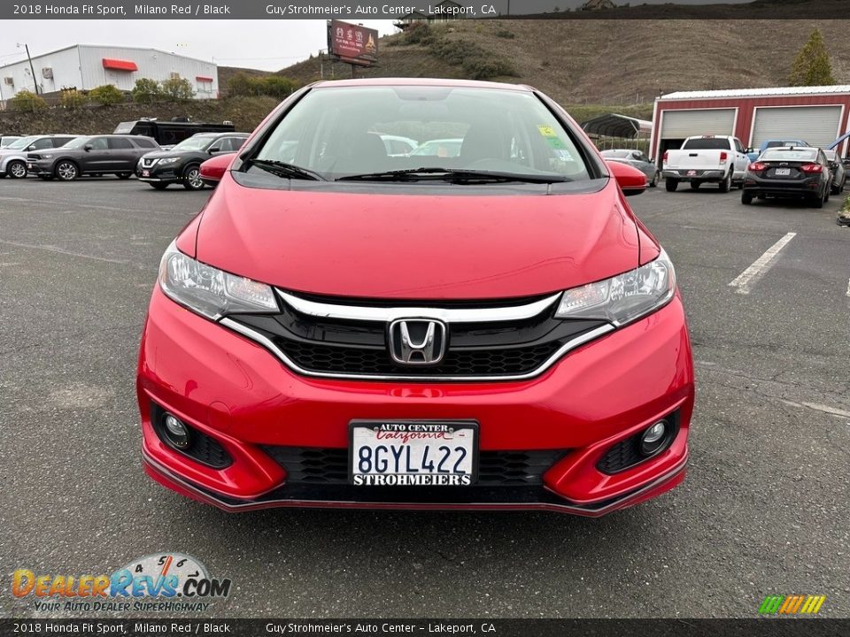 2018 Honda Fit Sport Milano Red / Black Photo #2