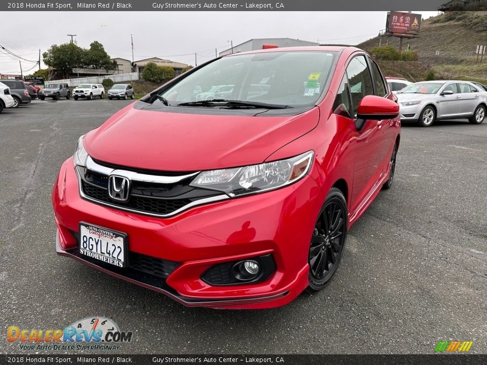 2018 Honda Fit Sport Milano Red / Black Photo #3