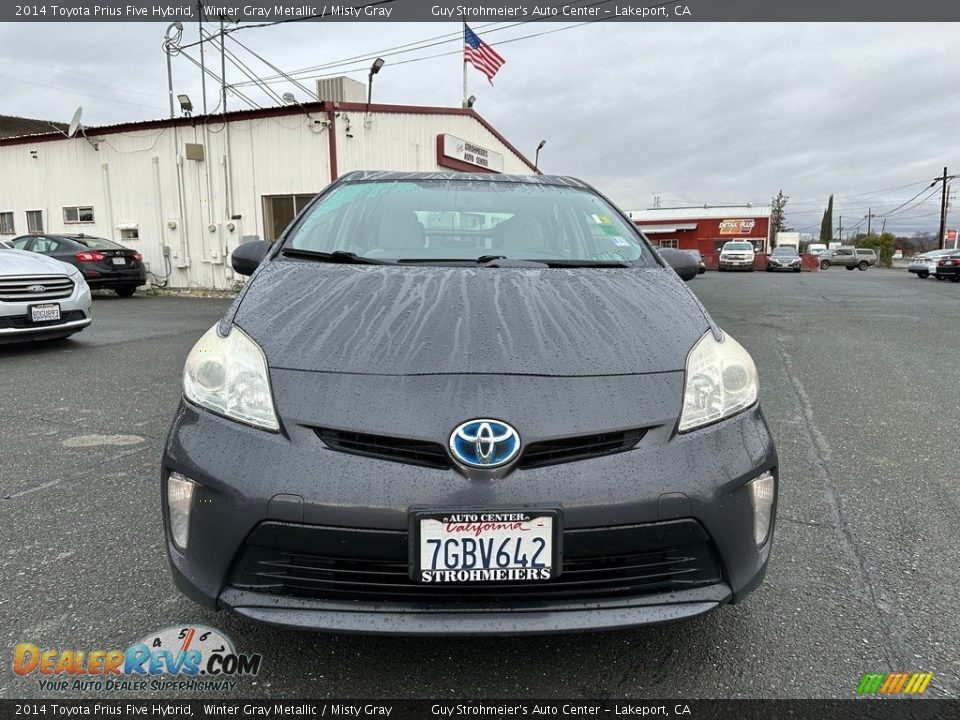 2014 Toyota Prius Five Hybrid Winter Gray Metallic / Misty Gray Photo #2