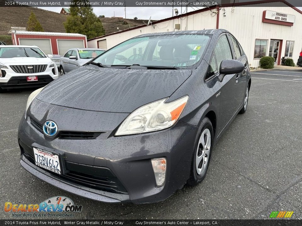 2014 Toyota Prius Five Hybrid Winter Gray Metallic / Misty Gray Photo #3